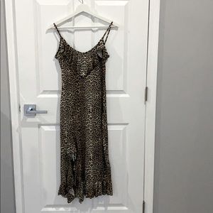 Ruffle Leopard Dress